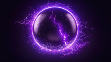 Electric storm. Abstract science and power industry backgrounds. Generative Ai