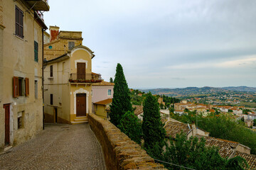 View from the city of Osimo, Marche region of Italy