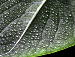 Detailed Texture of Leaf Veins for a Natural Touch, Generative AI