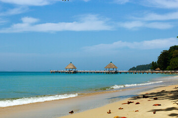 Landscape on Independence beach, Sihanoukville, Cambodia
