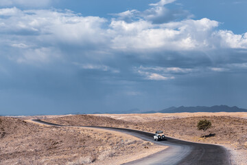 road into the desert