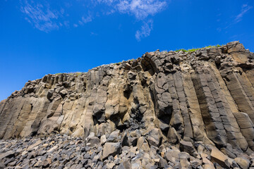 Chixi rock waterfall in Penghu of Taiwan