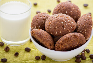 Bakery cookies and products with sugar. Usually eaten in breakfasts with milk or tea.