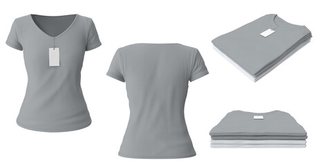 Set of t-shirt templates 