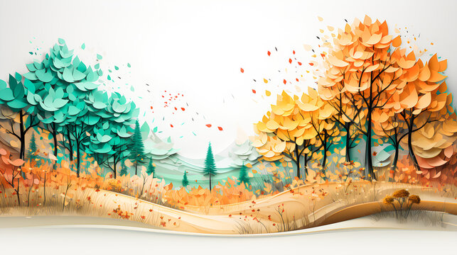 Change of season. End of summer and beginning of autumn.