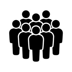 Symbol, ikona ludzi. Grafika wektorowa.