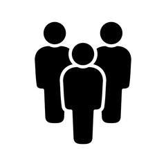 Symbol, ikona ludzi. Grafika wektorowa.