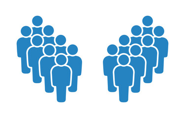 Symbol, ikona ludzi. Plik wektorowy.