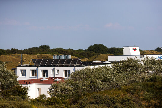 borkum, ostfriesland, germany - 25 06 2023: the famous borkum cvjm youth hostel