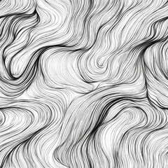 Plakat Seamless Abstract Impressions: Line Art Patterns for Prints and Digital Art