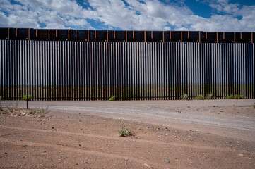 at the southern border fence