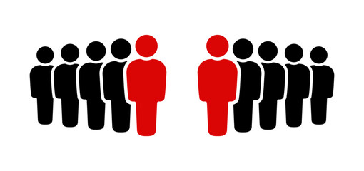 Symbol, ikona ludzi. Plik wektorowy. © robert6666