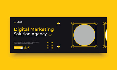 Digital marketing and business facebook cover design