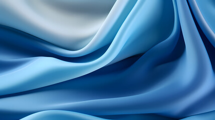Obraz premium blue silk satin fabric background