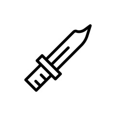 knife line icon