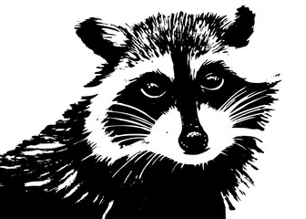 A raccoon showcases the captivating essence of this curious and intelligent creature. With its furry coat and distinctive facial markings, the raccoon stands out as a symbol of the wild and untamed