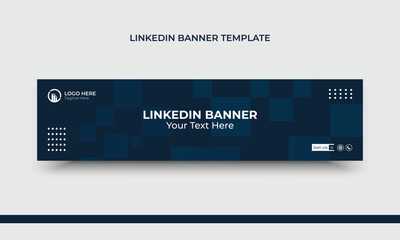 Professional Linkedin banner design template
