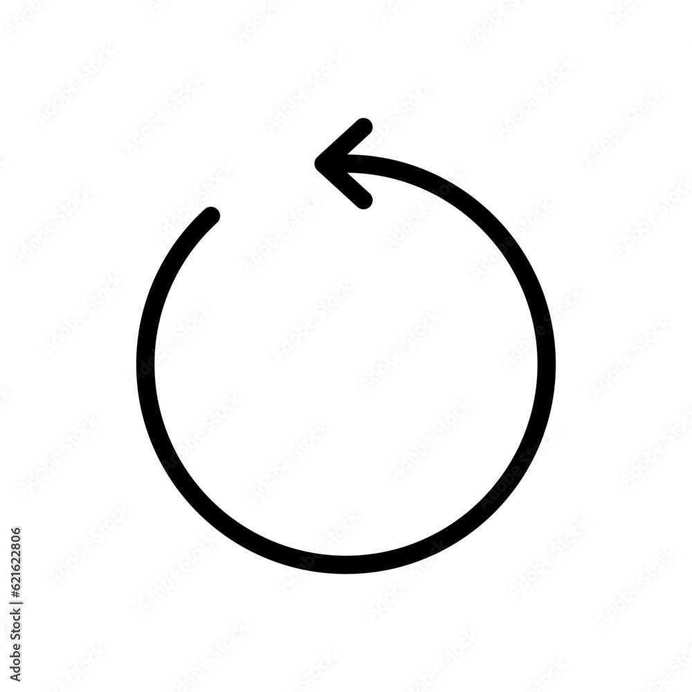 Poster rotate refresh arrow flat symbol icon vector illustration