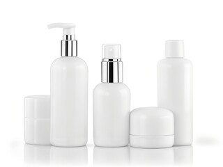 set of cosmetic containers