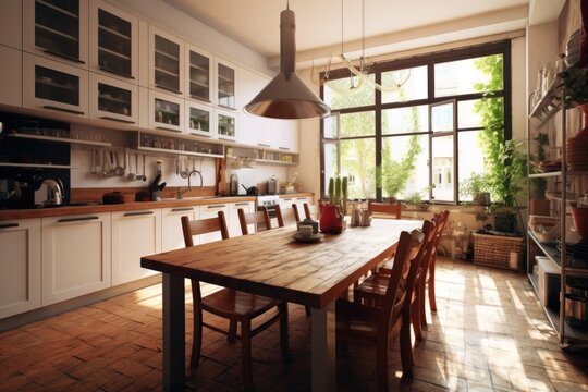 Minimal Interior Design Background. Stylish Home. Generative AI.