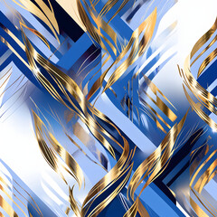abstract blue and gold vectors