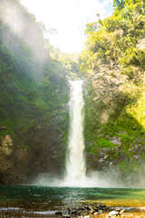 Fototapeta na wymiar Tappia water falls near Batad rice terraces in Banaue - Philippines.