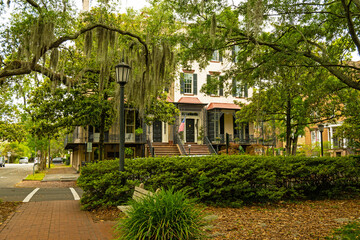 street in Savannah in Georgia