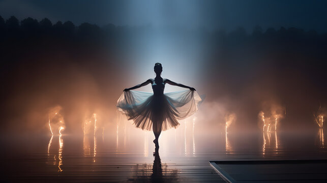 amazing photo of light painting photo ballet dancer