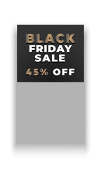 Black friday Sale social media story banner template