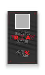 Black friday Sale social media story banner template