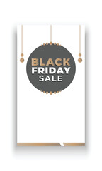 Black friday Sale social media story banner template