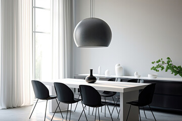 Elegant Simplicity: Discover the Modern Minimalist Dining Room Design, a Harmonious Space for Culinary Delights.