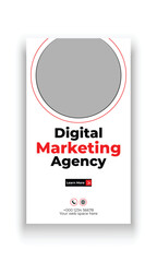 Digital marketing agency social media story banner