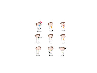 Back to school. Students who learn and grow on their own with various subjects. Education content illustration mega set. Productive Workflow Organization - Concept illustrations.