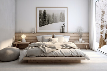 Nordic Nuances: A Scandinavian-Inspired Modern Minimalist Bedroom