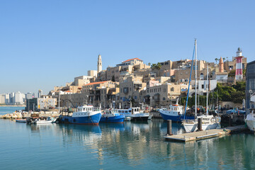 Fototapeta na wymiar The port of Jaffa.