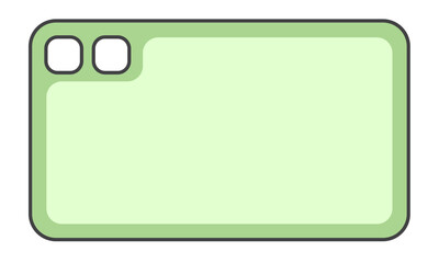 Rectangle Simple Infographic Stencil Textbox