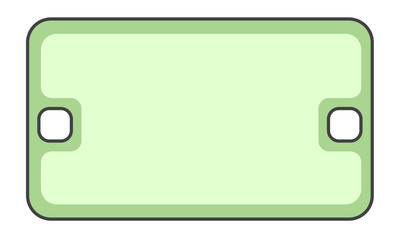 Rectangle Simple Infographic Stencil Textbox