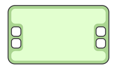 Rectangle Simple Infographic Stencil Textbox