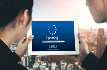 Software update on computer for modish version of device software upgrade