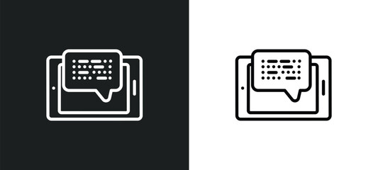 morse code outline icon in white and black colors. morse code flat vector icon from communication collection for web, mobile apps and ui. © Digital Bazaar