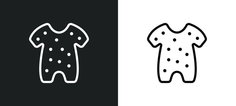 pyjamas outline icon in white and black colors. pyjamas flat vector icon from clothes collection for web, mobile apps and ui.