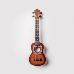 Fototapeta premium ukulele on a white background. Neural network AI generated.