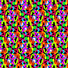 Bright neon vector illustration pattern