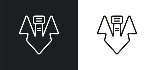 dress code outline icon in white and black colors. dress code flat vector icon from business collection for web, mobile apps and ui.