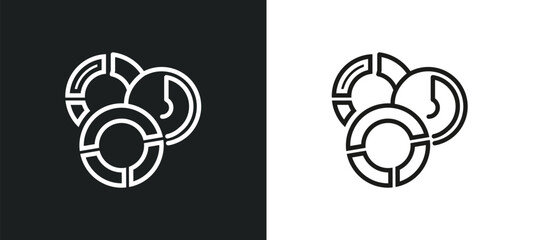 Obraz premium value chart outline icon in white and black colors. value chart flat vector icon from business and analytics collection for web, mobile apps and ui.