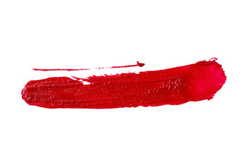 lipstick stain texture isolated on white background - 621646273