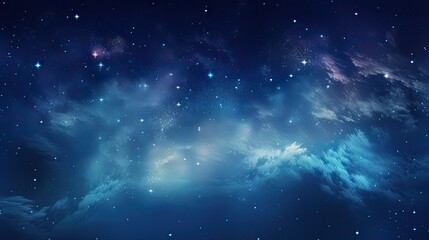 Universe Background with Starry Night Sky, Galaxy and Astronomy Theme in Outer Space for Astrology and Space Exploration Concepts.: Generative AI