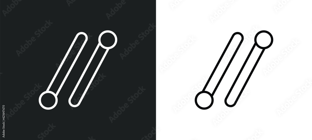 Poster lines outline icon in white and black colors. lines flat vector icon from business collection for we