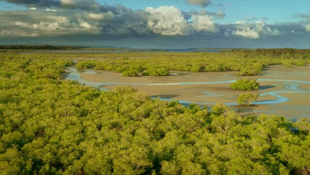 Great Sandy Strait in Australia separates mainland Queensland from Fraser Island, from Hervey Bay to Inskip Point, tourism and commercial fishing, boating Bay to Bay yacht race, islands in the strait.